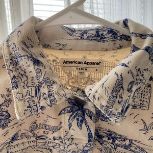 American apparel denim jacket XS